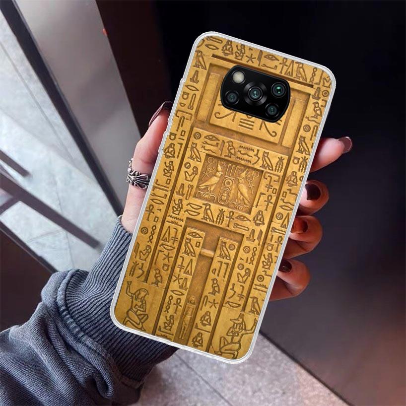 

Єгипет Нефертіті Анубіс Анх Фараон Чохол для телефону для Xiaomi Poco X7 X6 X5 Pro F7 Ultra Redmi 15C 15 13 13C 12 12C 10 10A 10C 9 9A Xiaomi Poco X7 Pro
