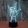3D Sign Language I Love You Night Light USB or Battery Powered Decorative Lamp Illusion Light  Xmas