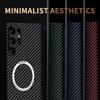 Für Magsafe Slim Carbon Fiber Hard Case für Samsung Galaxy S23 Ultra S22 S21 Ultra S23 Plus Frosted Matte Abdeckung coque Für iphone 15 14 13 12 Pro max