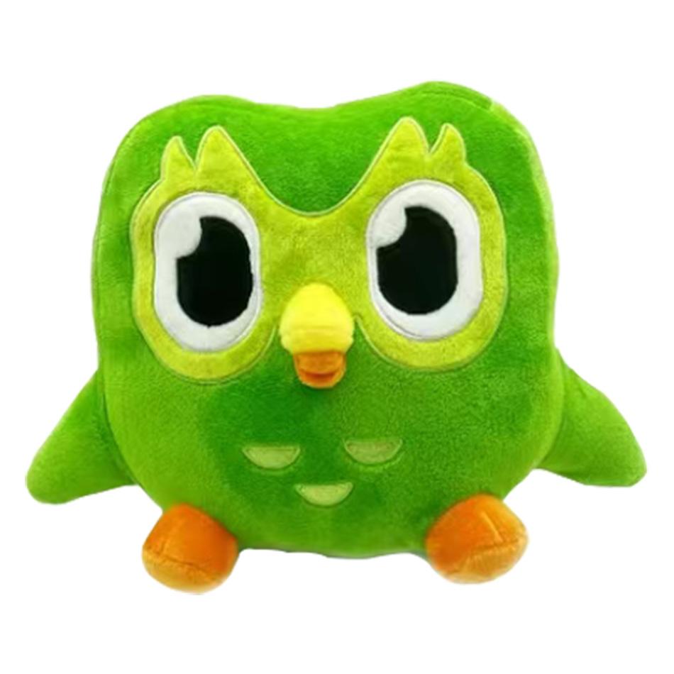 NEW Green Duolingo Owl Plush Toy Soft Stuffed Animal Toy Duo Plushie Of Duo The Owl Cartoon Cute Doll Gift For Baby Kid Adult