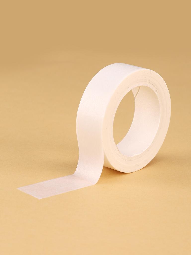 1pc Adhesive Masking Washi Tape School Supplies Stationery Length 393.7in Single Colour Basic Washi Tape