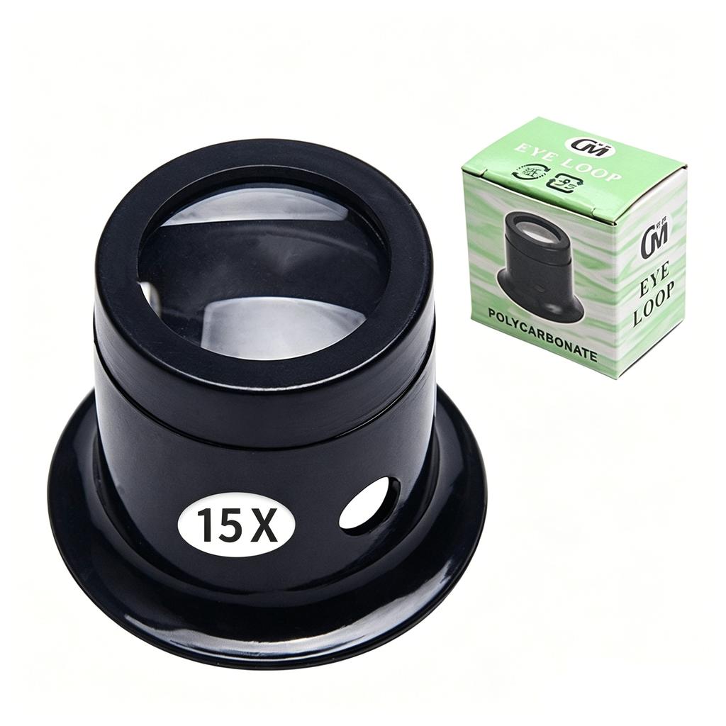 Jewelers Eye Loupe Loop Monocular Magnifier 3X 5X 10X 15X 20X Watch Magnifier Magnifying Glass for Watchmaker Watch Repair