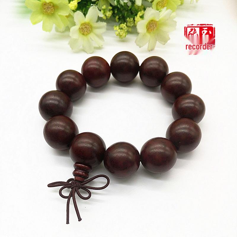 Red Rosewood Prayer Beads Bracelet - Clearance Special