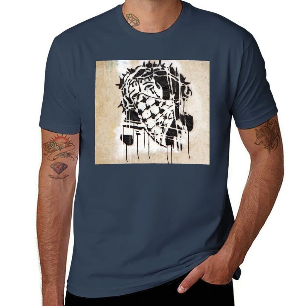 Jesus Mask T-Shirt Industrial Work Tee Shirt