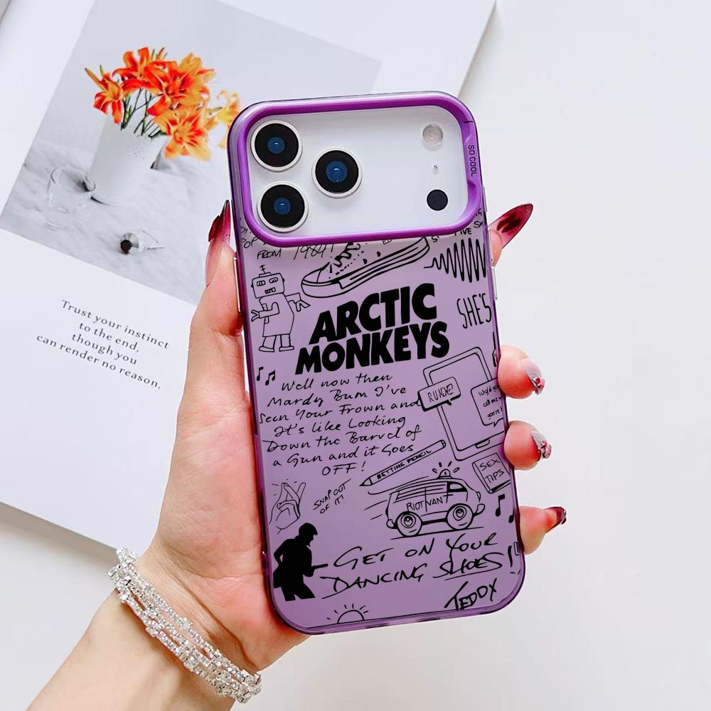 Band A-Arctic M-Monkeys Phone Case For iPhone 17 16 15 14 13 12 11 Pro Max Air Matte Laser Aurora Shockproof Funda
