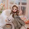 Cloveray 14 Cute Vinyl BJD Doll 45cm Ball-Jointed Doll with 15 Articulated Joints, Fully Articulated, Glass Eyes, Handmade Makeup, Interchangeable
