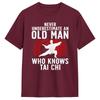 Tai Chi Tshirts Unisex Amazing Pure Cotton Tee Shirt O Neck Short Sleeve T Shirt Printed Clothing