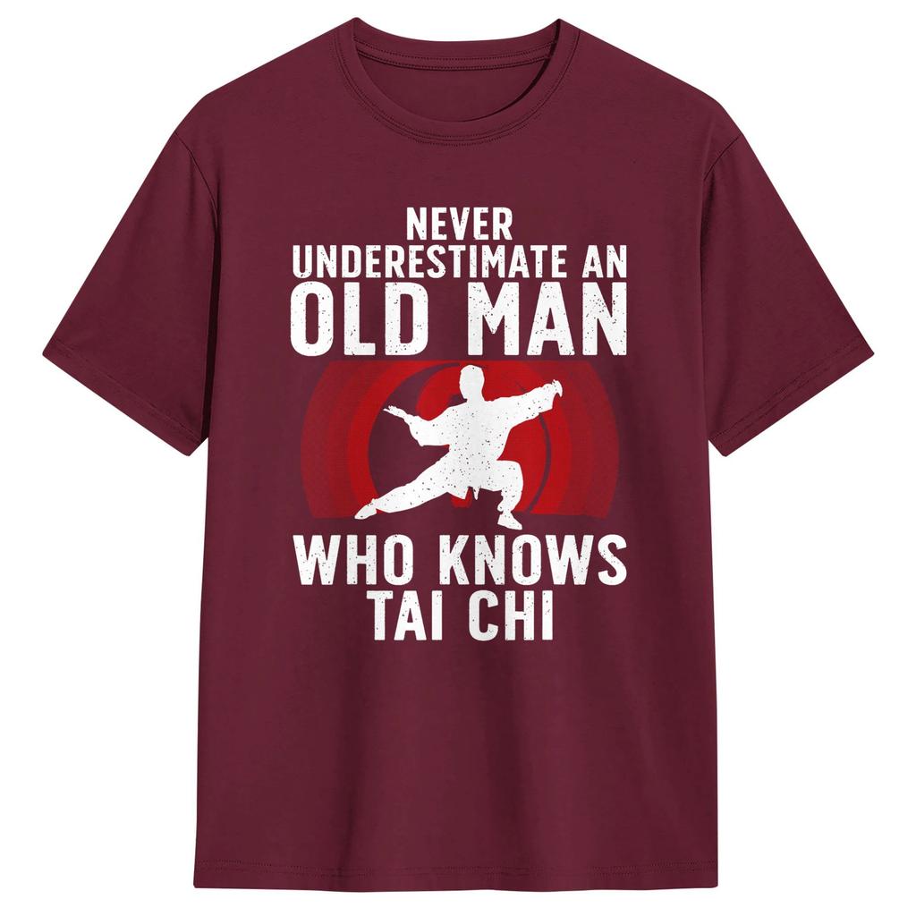 Tai Chi Tshirts Unisex Amazing Pure Cotton Tee Shirt O Neck Short Sleeve T Shirt Printed Clothing