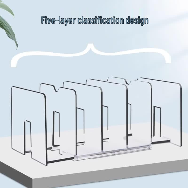 Retractable Acrylic Desktop Bookend