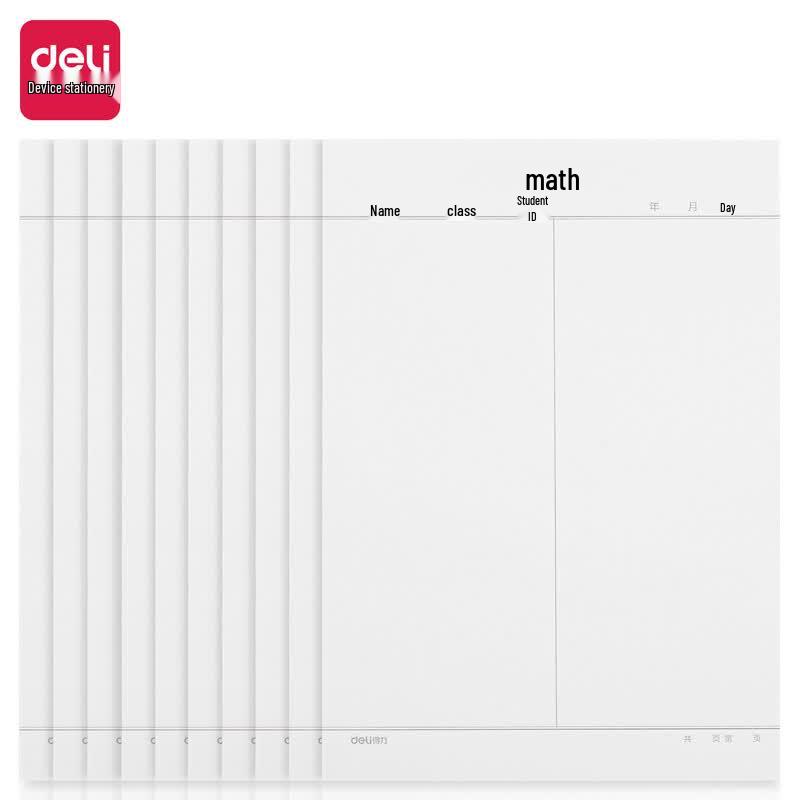 Deli 3433-7 16K Multi-purpose Notebook Paper (10 Books)