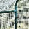 Walking Greenhouse with 4 Shelves Tomato Greenhouse Cold Frame with Door Green Steel PE 120 x 186 x 190 cm