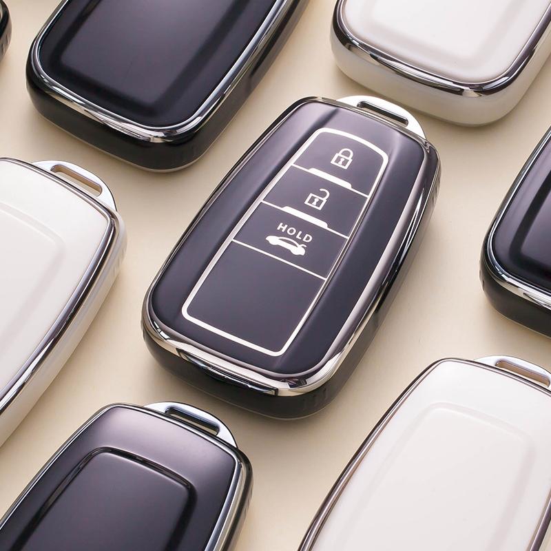 Módní TPU pouzdro na klíče od auta Plný kryt pro Toyota Prius Camry Corolla CHR C-HR RAV4 Příslušenství přívěsků na klíče Land Cruiser Prado