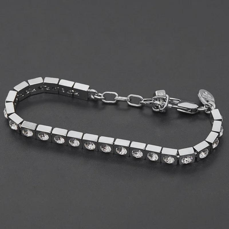 DYRBERG KERN Verstellbares österreichisches Kristall-Diamant-Armband für Damen
