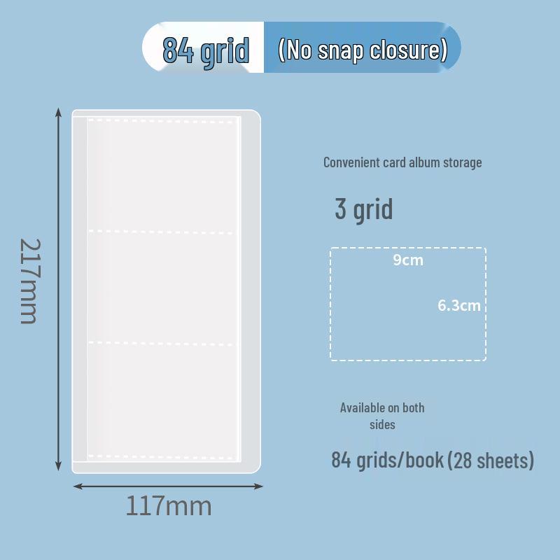 Mini A6 Student Planner Inserts with Transparent Photo Album Pockets, 40 Pages, and Classification Stickers