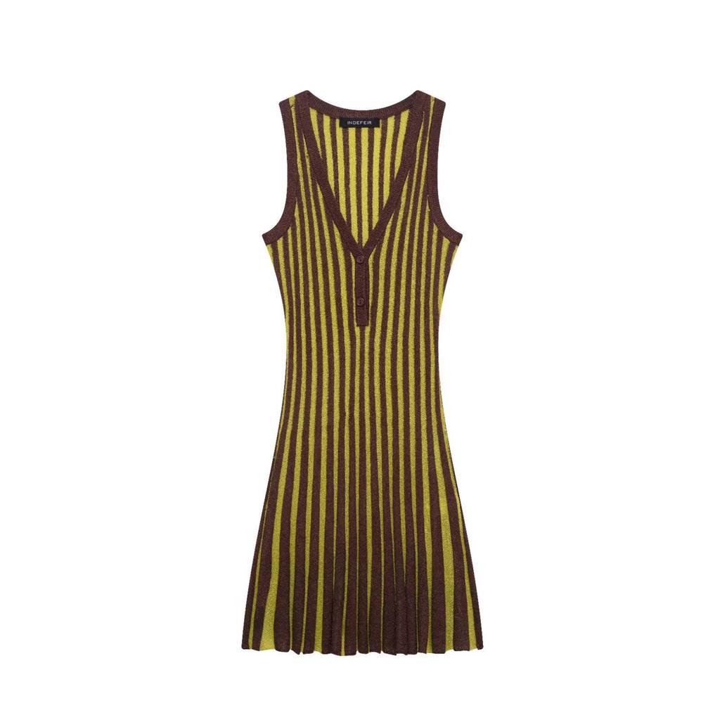 TAOP&ZA Women's Spring/Summer Striped Knit Dress