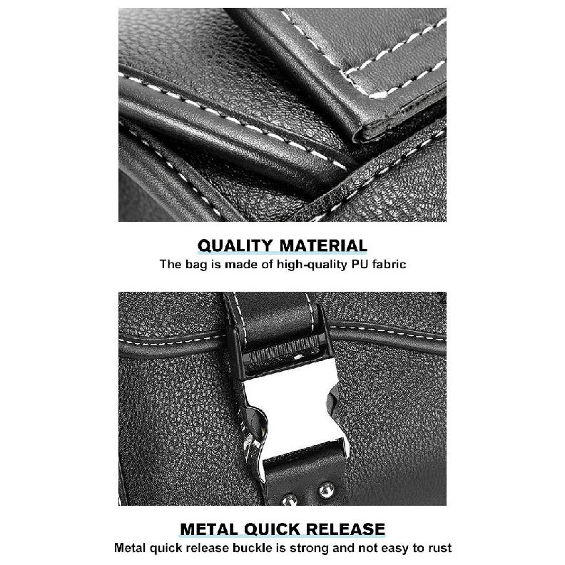 Motorcycle Saddlebag Side Bag Retro PU Motorcycle Tool Bag For ADNOH Rebel 250 500 For Rebel 1100 300 For W400 W650 SR400 XL883L