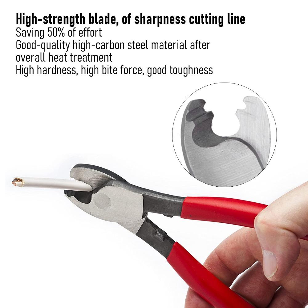 High Carbon Steel Insulation Pliers PVC Handle Capillary Tube Cutter  Electronics Repair