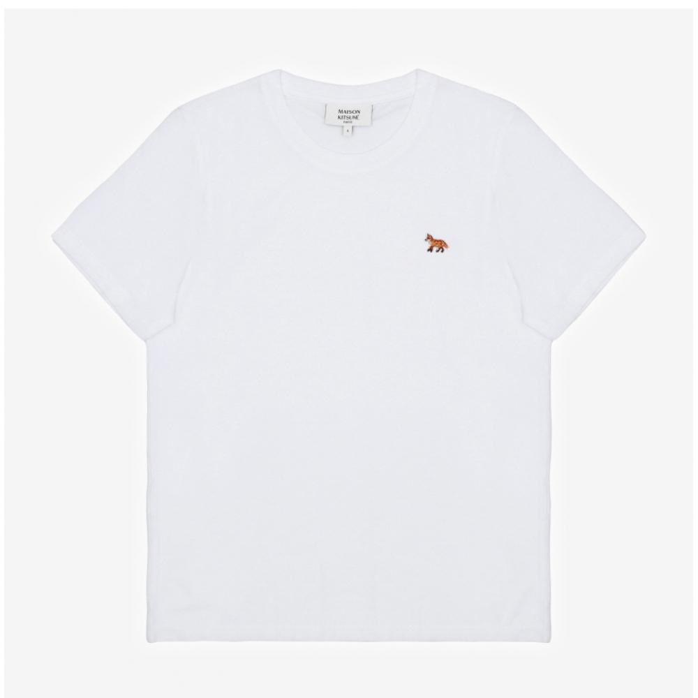 MaiSon KiTSune Women S ShorT Sleeve T ShirT P100 Baby Fox paTch Pw00115kj7026