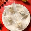 100Pcs 5.5x8.5cm Small Nougat Candy Chinese New Year Snowflake Crispy Packaging Machine Sealing Bags