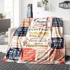 Vintage Birthday Celebration Blanket Personalized Name Soft Warm And Versatile For Sofa Bed Office And Travel Machine Washable Comfortable In All