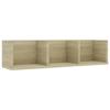 VidaXL Étagère murale à CD Chêne sonoma 75x18x18 cm Aggloméré