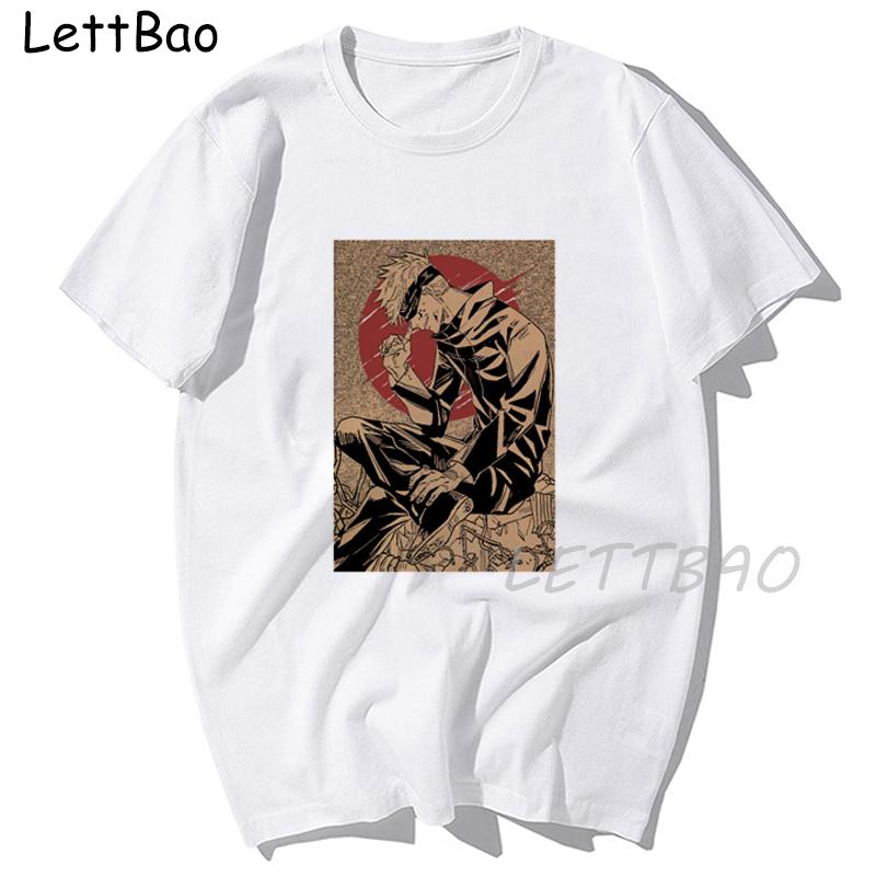 Anime Jujutsu Kaisen Manga T Shirt Unisex Women Harajuku Casual Yuji Itadori Graphics 100 Cotton Oversized