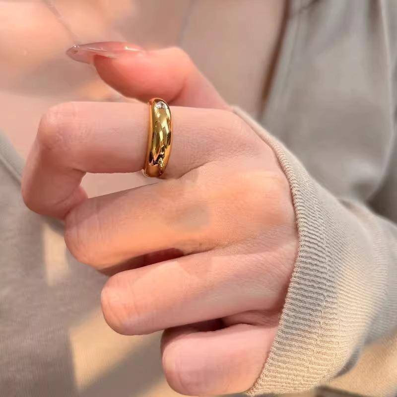 

PANJBJ 925 Sterling Silver Zircon Love Herat Ring for Women Classics Geometry Minimalism Versatile Office Gift Dropshipping