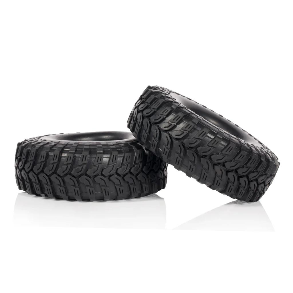 4PCS 115MM 1.9" Rubber Tires with Insert Foam for Beadlock Wheels Rim 1/10 RC Crawler Chassis SCX10 TRX4 Capra TF2 HB