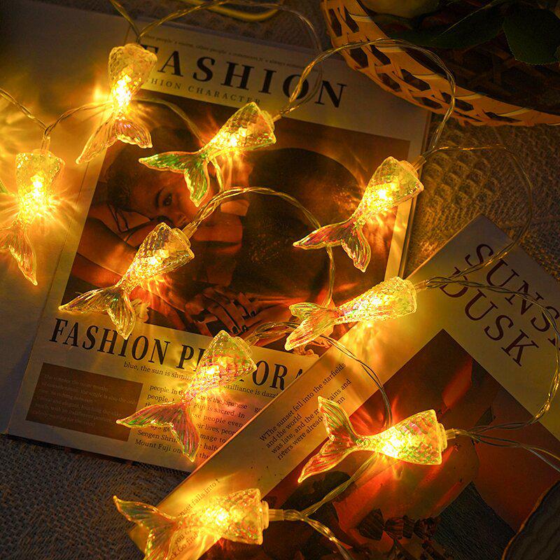 LED Colorful Seashell & Starfish Festive Lights for Indoor/Outdoor Décor