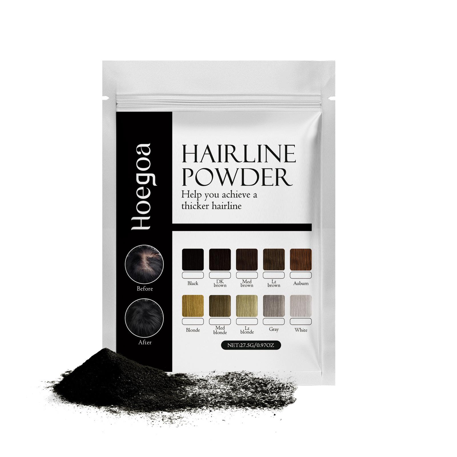 

10-цветная пудра для линии роста волос, густое и красивое наполнение волос, освежающая и пушистая пудра для теней на верхней части линии роста волос