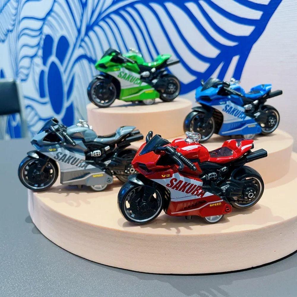 

Zinc Zinc Alloy Motorcycle Keychain Movable Simulation Motorcycle Keyring Unisex