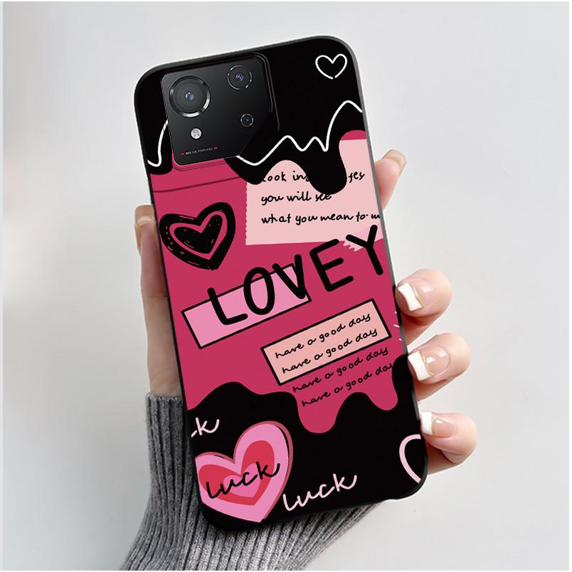 Casing For Asus ROG Phone 8 Phone8 ROG8 Pro Case Luxury Dragon Cute Cool Boys Girls Slim Black Matte Soft TPU Back Protect Cover