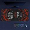 The Lord of the Rings Mouse Pad, Large Gaming Desk Mat, Non-slip XXL Mousepad for Laptop & Tablet, Mini PC Playmat with Stitched Edges