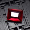 Natural Red Ruby Loose Gemstone 9.85 Ct Emerald Cut for Jewelry Making and Gem Collections