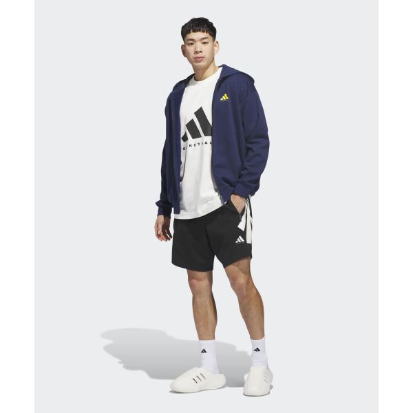 adidas Basketball Loose Fit Hooded Zip Jacket Unisex Jackets JZ9527