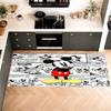 Mickey Mouse Comic Strip Kitchen Mats Durable Bathroom Pads Comfortable Rugs Carpets For Kitchen Home Office Sink Laundry Room Bathroom Decor
