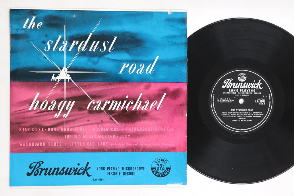 10inch Record HOAGY CARMICHAEL - Stardust Road LA8663 BRUNSWICK 1958 UK Jazz Used