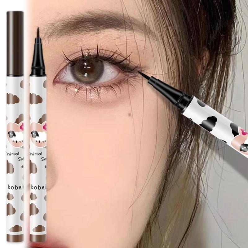 Liquid Eyeliner Lying Silkworm Eyelash Pen Quick Dry Waterproof Long-lasting Black Brown Eyeliner Pencil Beauty Eyes Makeup Tool