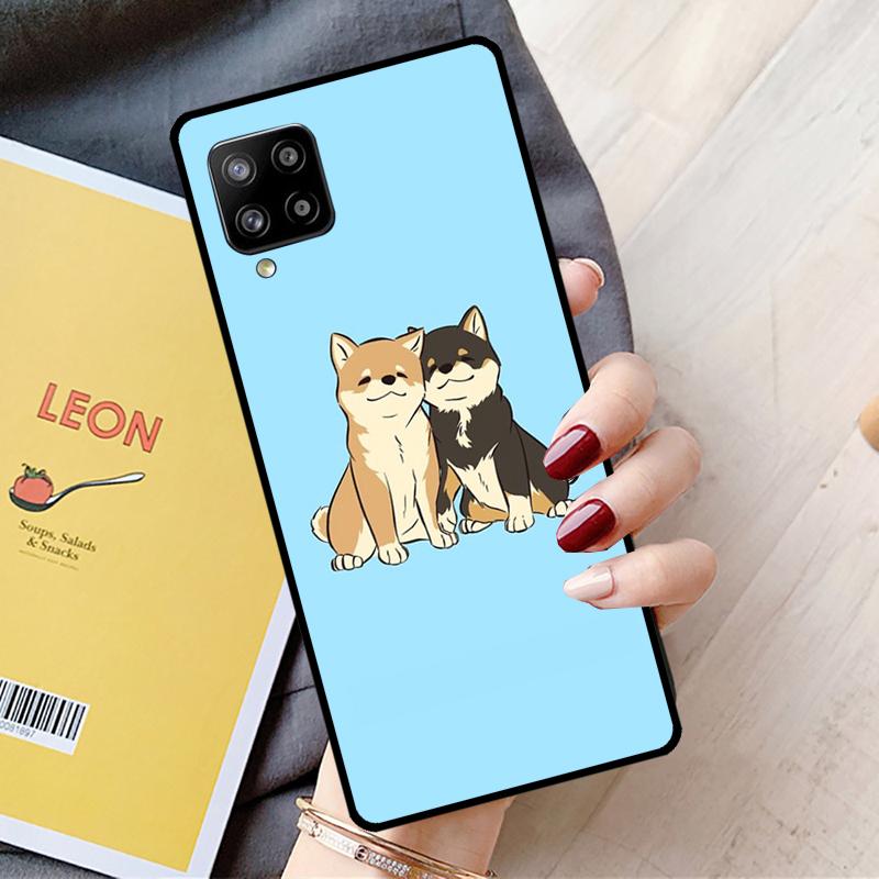 Shiba Inu Cute Cartoon Art For Samsung Galaxy A55 A35 A15 A22 A32 A52 A54 A34 A14 A53 A33 A56 A36 A26 A16 A05 A06 Case