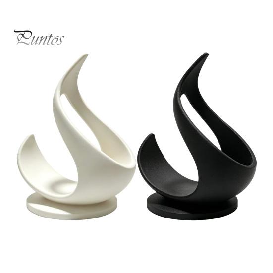 Artistic Wine Storage 3D Printed Flame Bottle Holder, Modern Sculptural Rack for Unique Tabletop Decor Home Bar, Decorative Stand, Creative