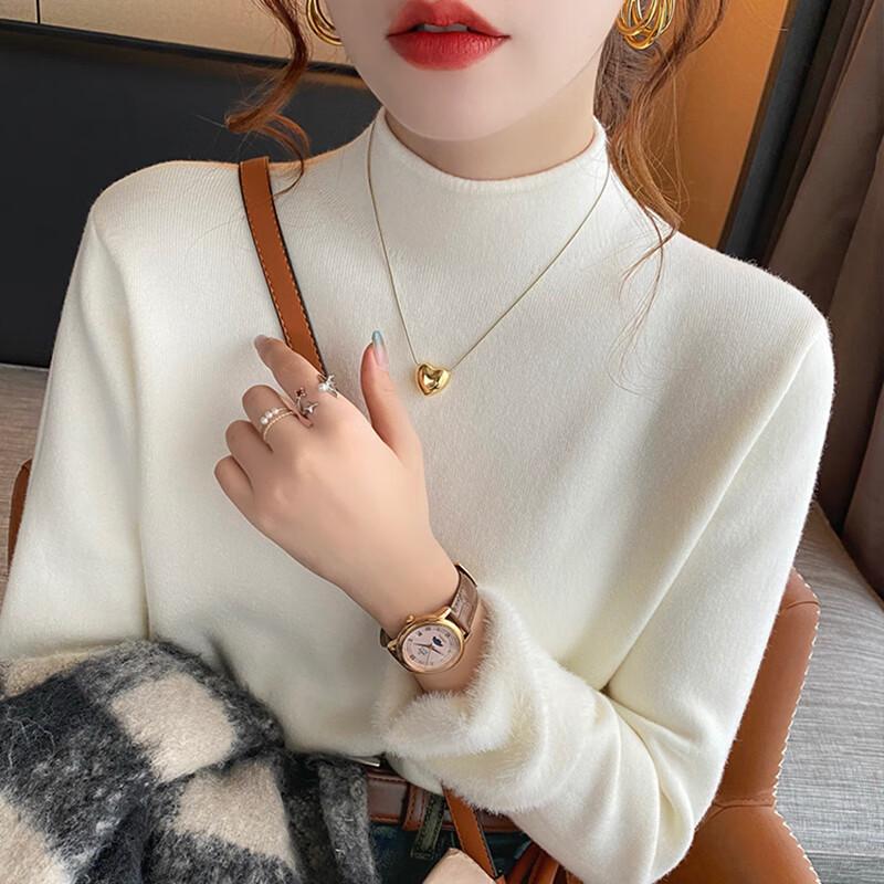 

Женский термотрикотажный топ YUZHAOLIN с полувысоким воротником One Size