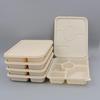 YOHOMY Biodegradable 6-Compartment Takeout Lunch Boxes with Lids, 1200ml, 200 Sets