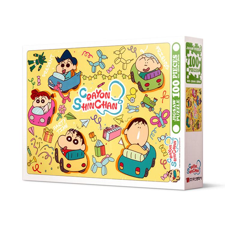 Puzzle de 100 de piese - Crayon Shin-chan Kart Racing (bucata mare), popular puzzle coreean