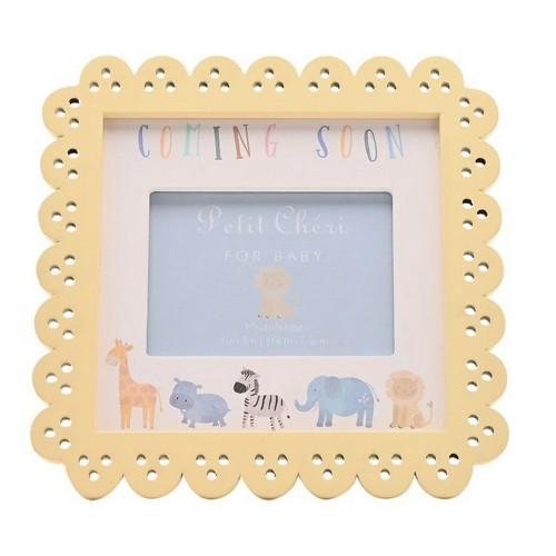 Celebrations Petit Cheri Coming Soon Scalloped Photo Frame