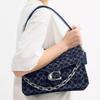 Coach Tabby 30 Silver Logo Removable Shoulder Strap Denim Tote Bag Large Women tote bag black CAN18-LHRHY