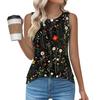 Womens Casual O Neck Loose  Sleeveless Top T-shirt  Summer Tank Tops For Women Tank Camisole Sleeveless Basic Tops