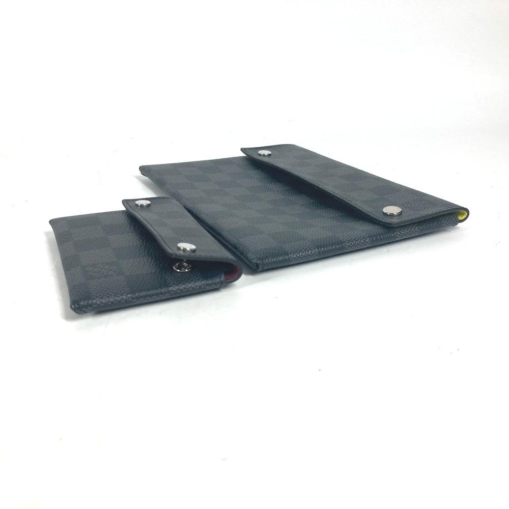 Louis Vuitton N60255 Damier Graphite Alpha Set of 3: Wallet, Card Case, Clutch