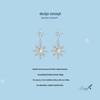 Everlee Exquisite Iridescent Snowflake Stud Earrings In S925 Sterling Silver - Holiday Jewelry for Women