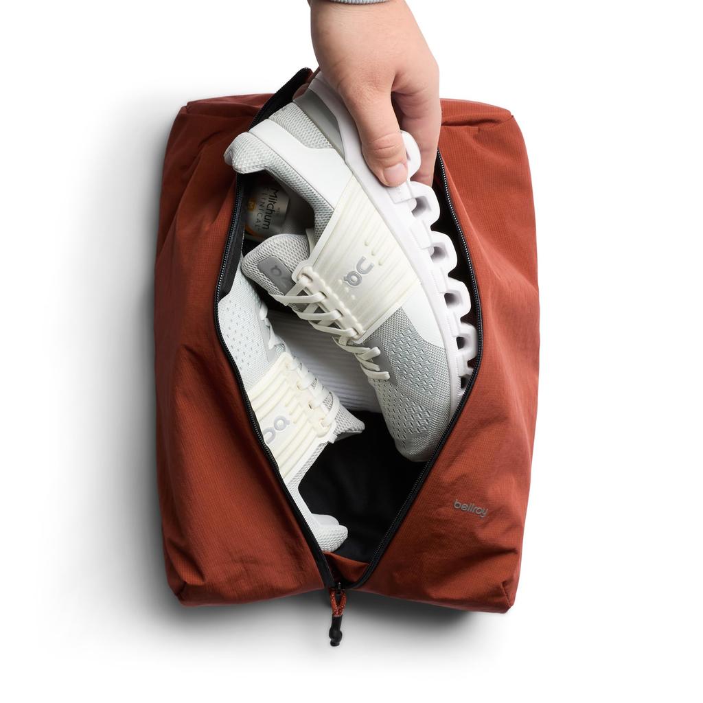 Bellroy Lekki organizer podróżny 10L, saszetka do pakowania zamykana na zamek błyskawiczny, na podróż, glina -