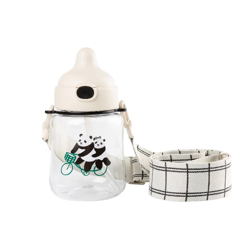 tbh Panda Portable Straw Water Bottle